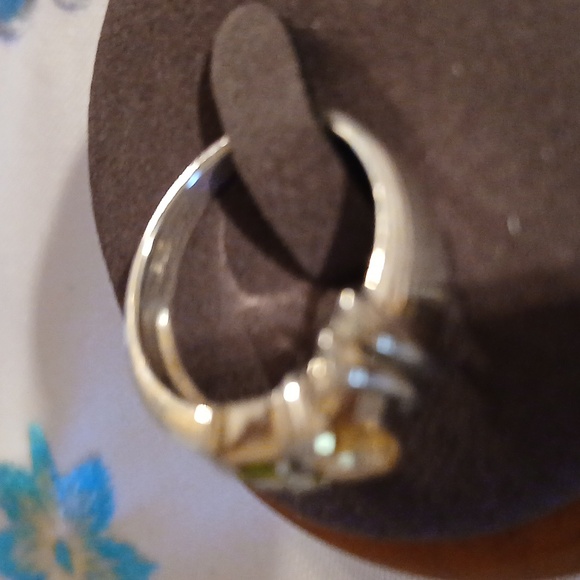 Citrine and Peridot 925 Silver Ring, Size 9 - Picture 2 of 6